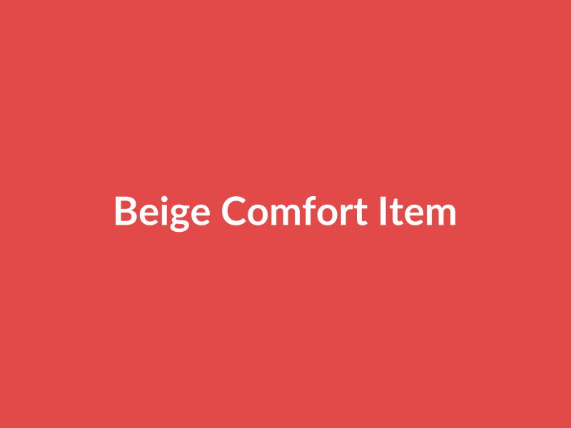 Beige Comfort Item - placehold image