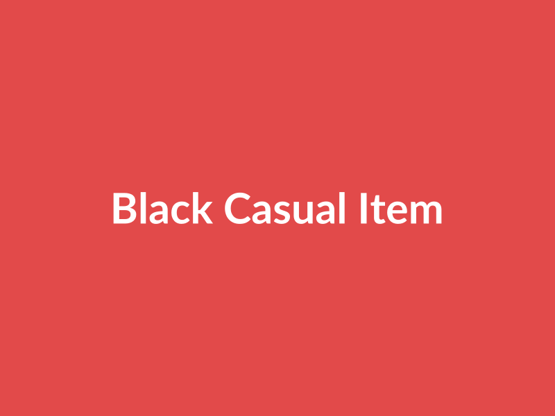 Black Casual Item - placehold image