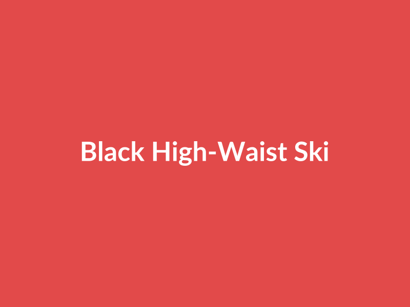 Black High-Waist Skinny - placehold image
