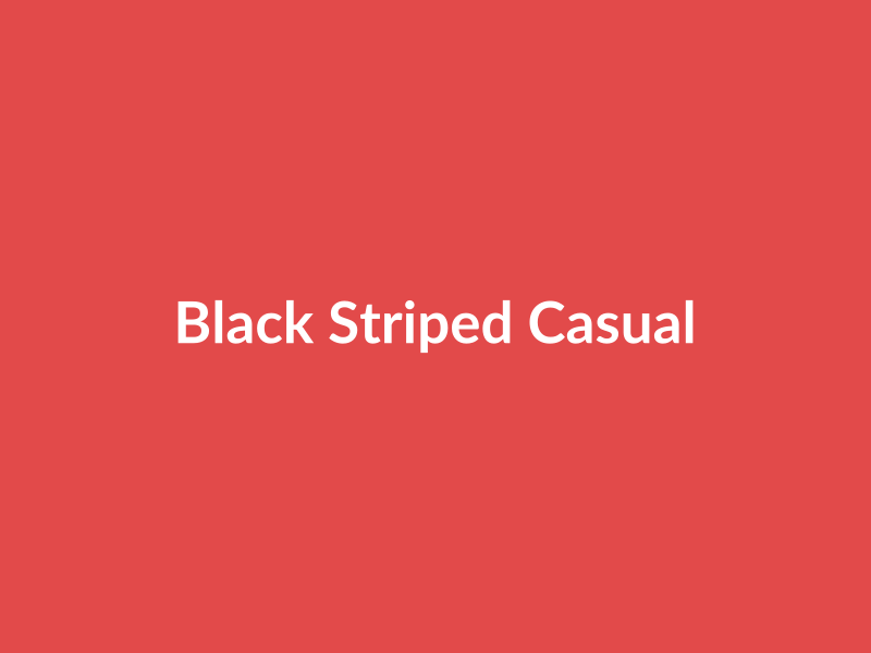 Black Striped Casual Shirt - placehold image