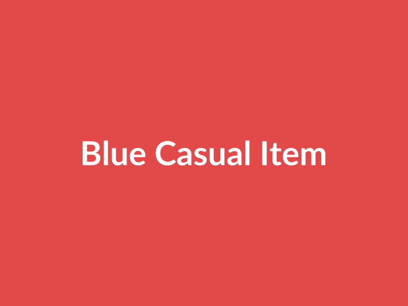 Blue Casual Item - placehold image
