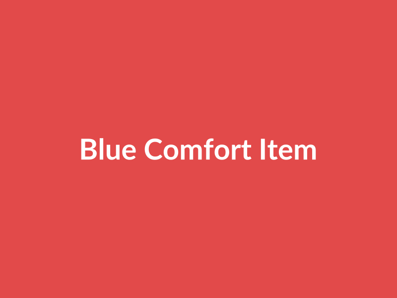 Blue Comfort Item - placehold image