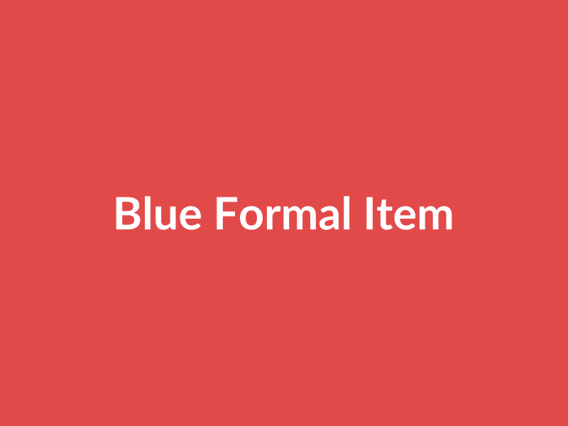 Blue Formal Item - placehold image