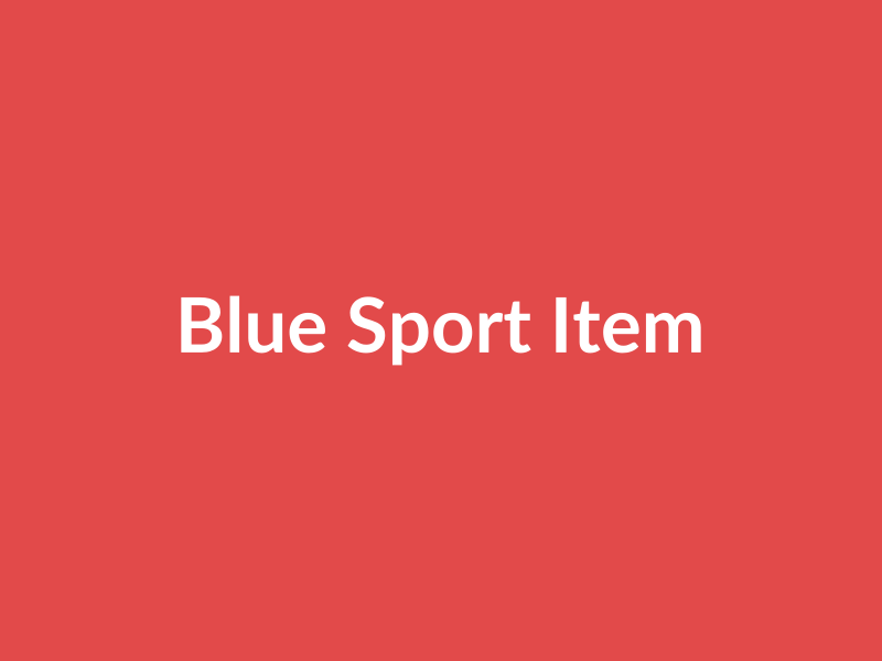 Blue Sport Item - placehold image