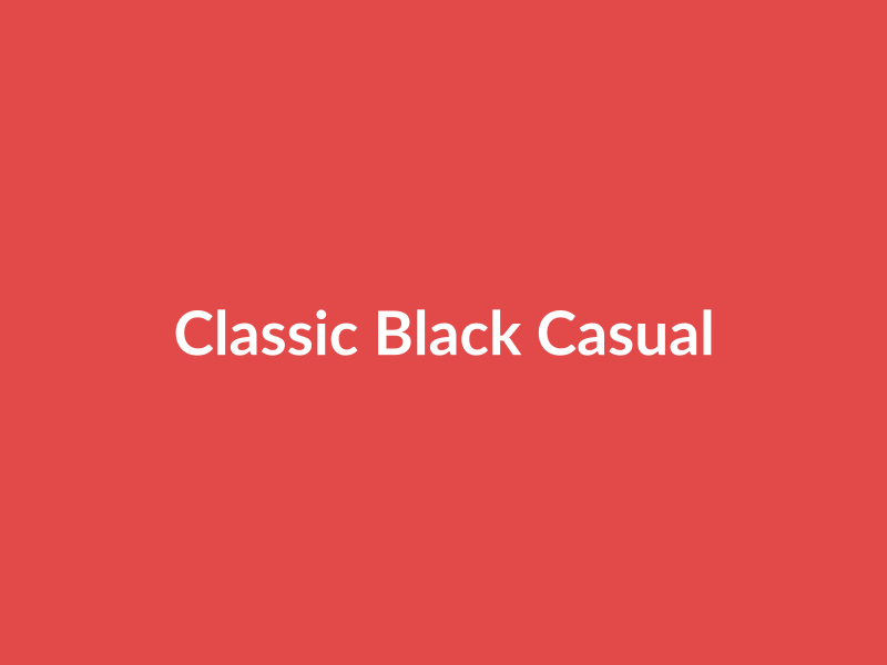 Classic Black Casual Item - placehold image