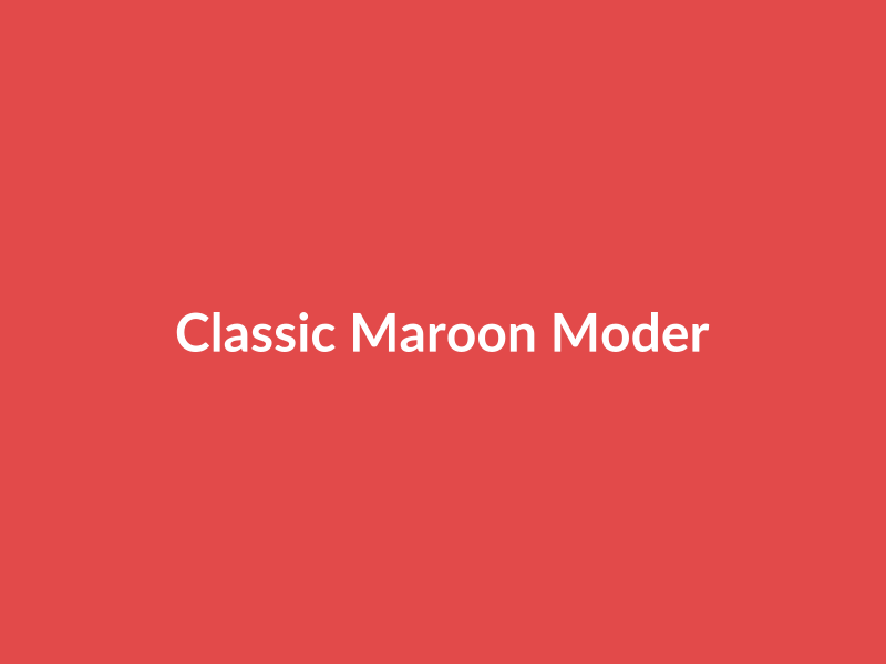 Classic Maroon Modern Item - placehold image