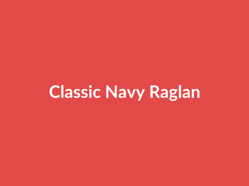 Classic Navy Raglan Sleeve Shirt - placehold image