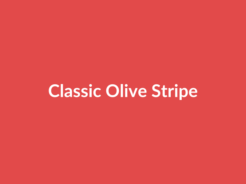 Classic Olive Striped Nautical Tee - placehold image