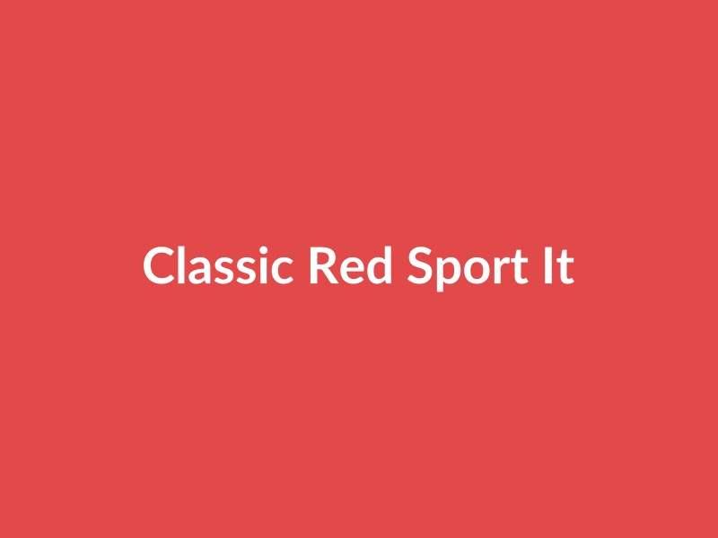 Classic Red Sport Item - placehold image