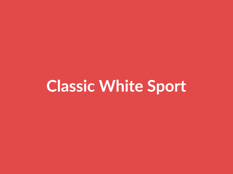 Classic White Sport Item - placehold image