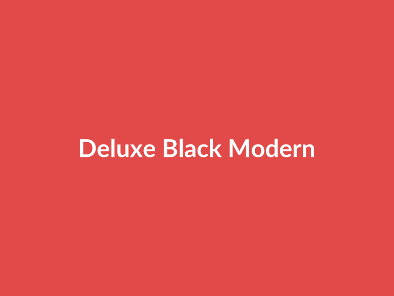Deluxe Black Modern Item - placehold image