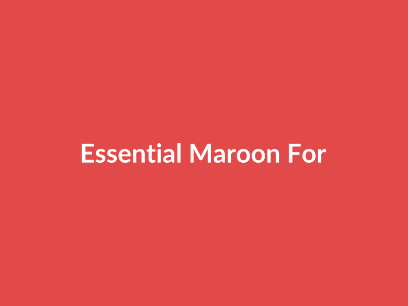 Essential Maroon Formal Item - placehold image
