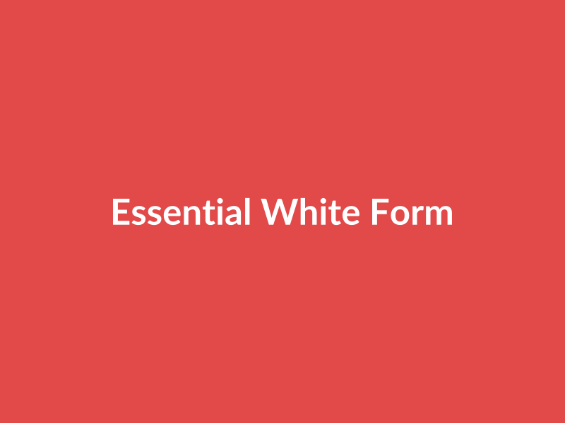 Essential White Formal Item - placehold image