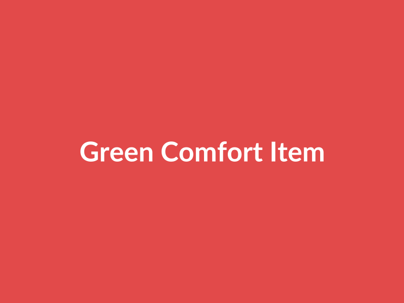 Green Comfort Item - placehold image