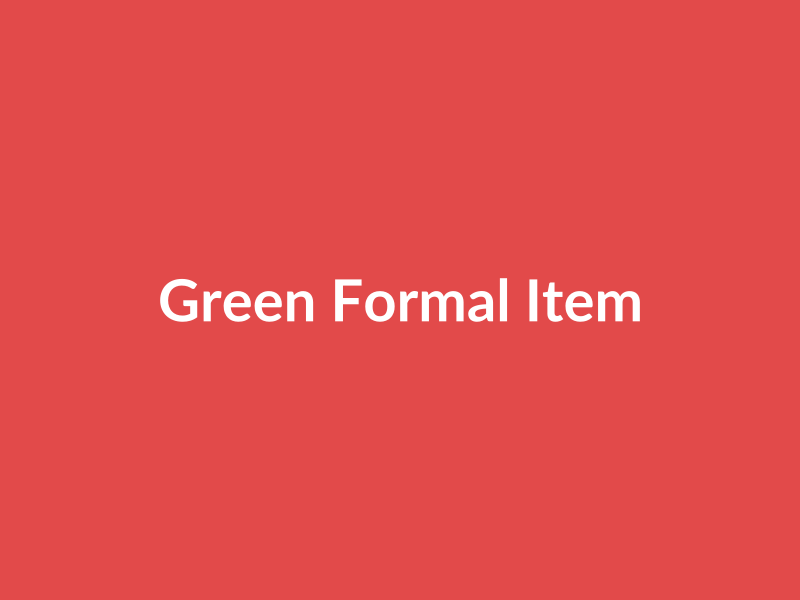 Green Formal Item - placehold image