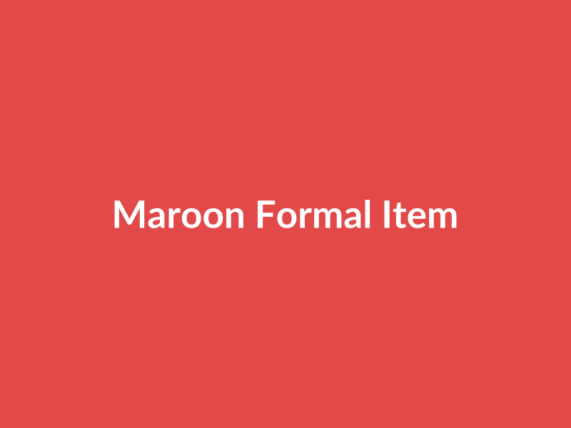 Maroon Formal Item - placehold image