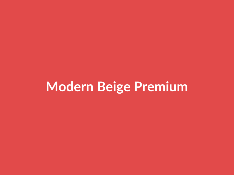 Modern Beige Premium Item - placehold image