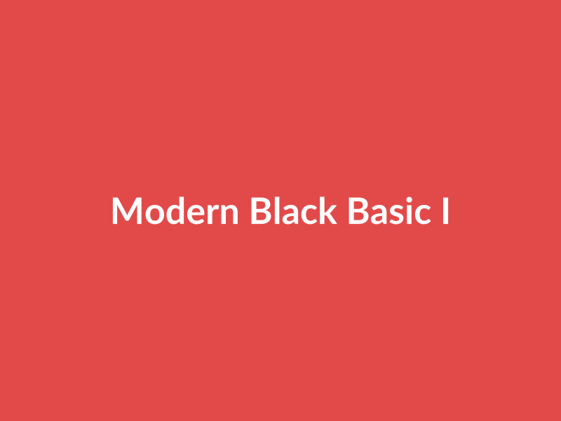 Modern Black Basic Item - placehold image