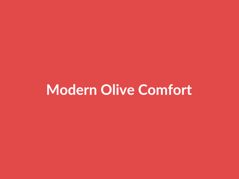 Modern Olive Comfort Item - placehold image