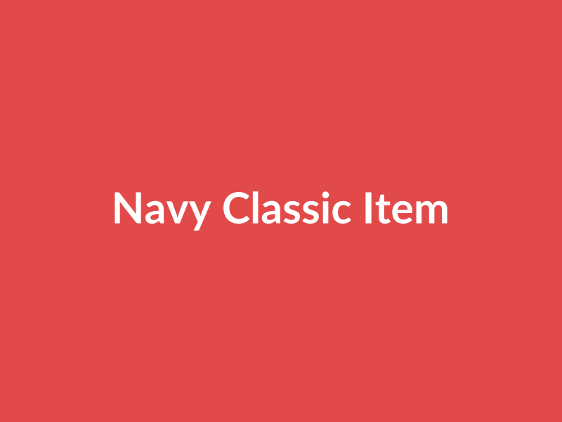 Navy Classic Item - placehold image