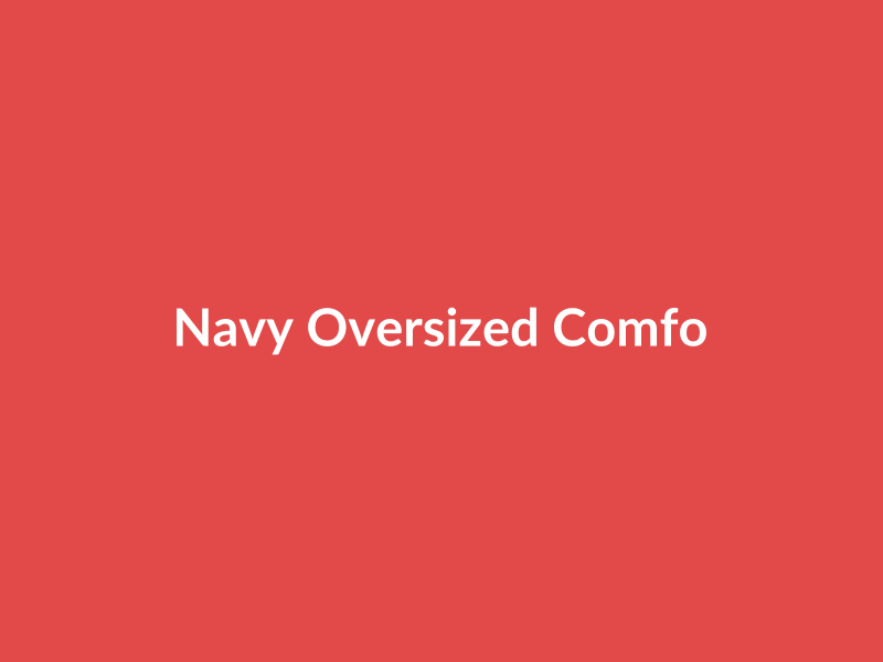 Navy Oversized Comfort Tee - placehold image