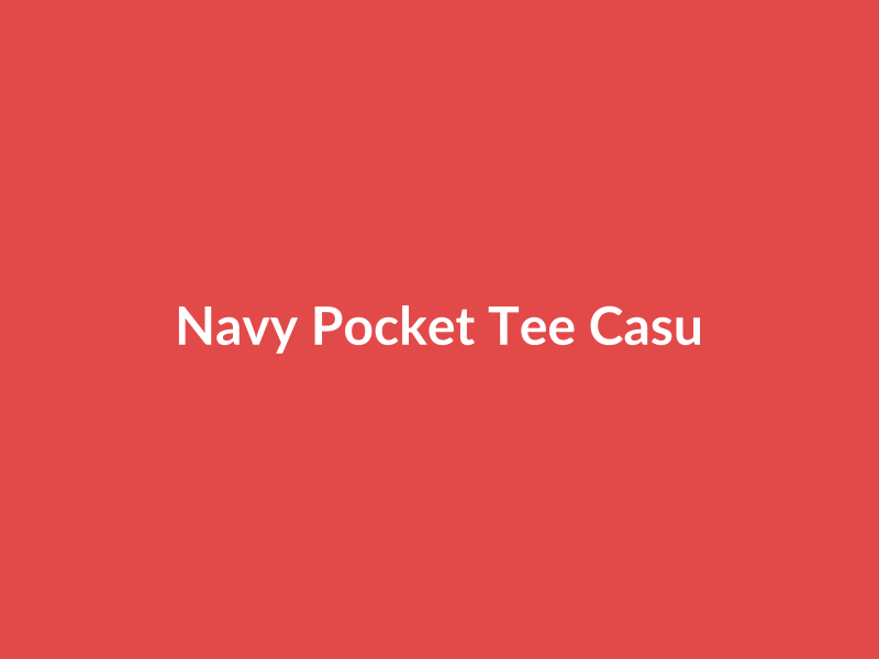 Navy Pocket Tee Casual - placehold image