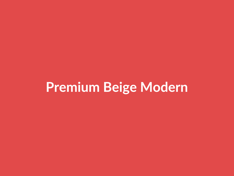 Premium Beige Modern Item - placehold image
