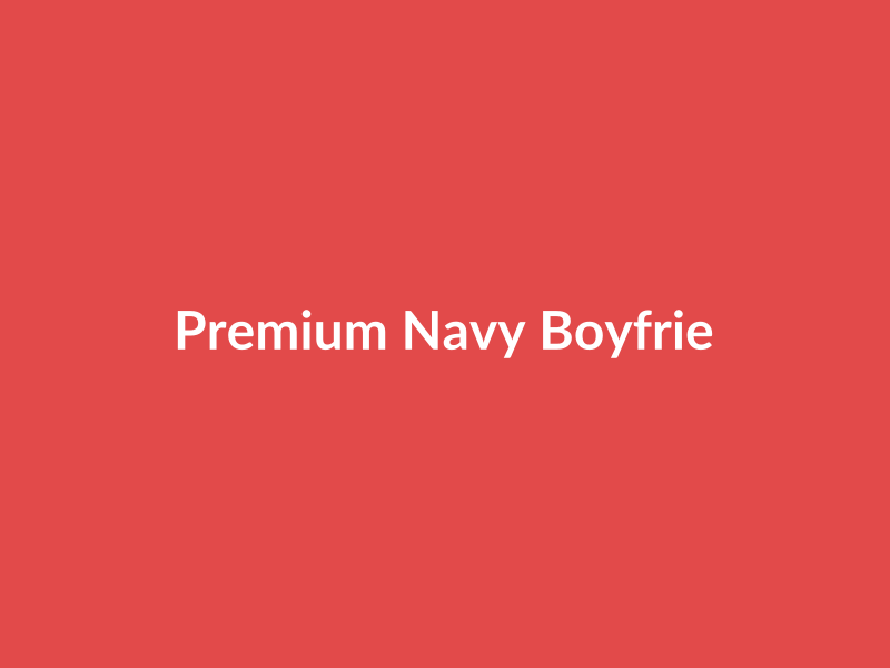 Premium Navy Boyfriend Relaxed Jeans - placehold image