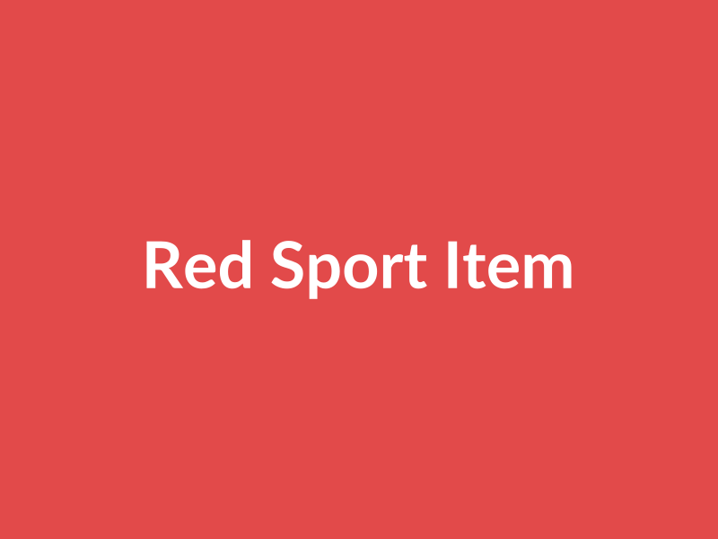 Red Sport Item - placehold image