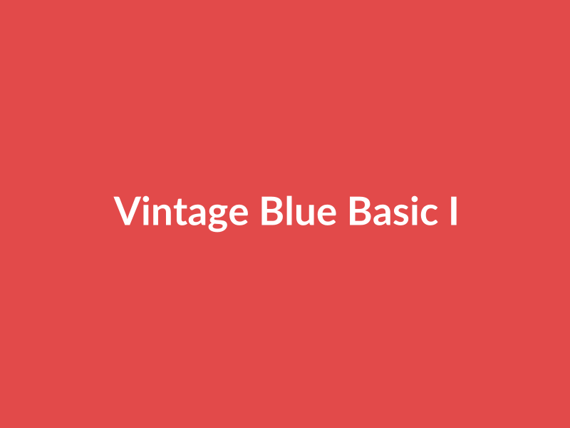 Vintage Blue Basic Item - placehold image