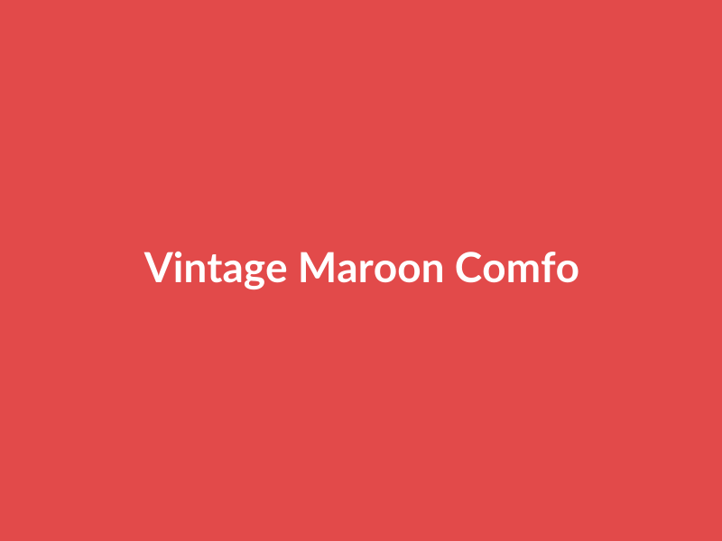 Vintage Maroon Comfort Item - placehold image
