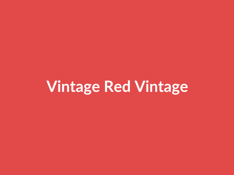 Vintage Red Vintage Logo Sweatshirt - placehold image